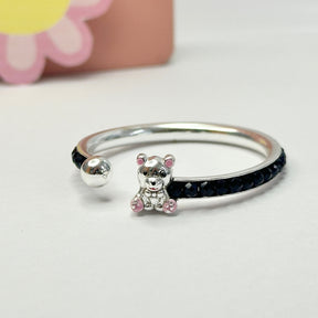 Teddy Silver 925 Kids Nazar Bangle
