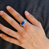 Gary Lapis Men's Silver 925 Ring