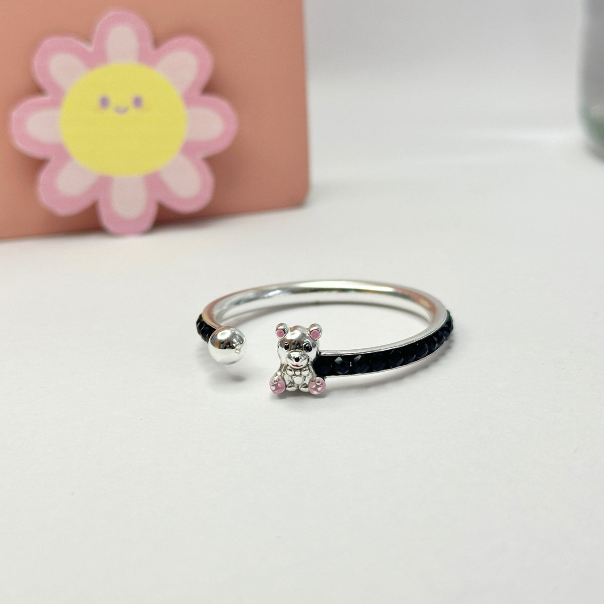 Teddy Silver 925 Kids Nazar Bangle