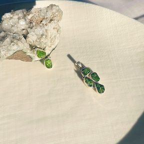 Nuri Peridot Silver 925 Earrings