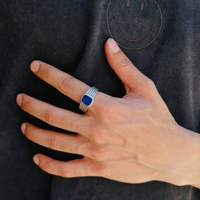 Lee Lapis Silver 925 Ring