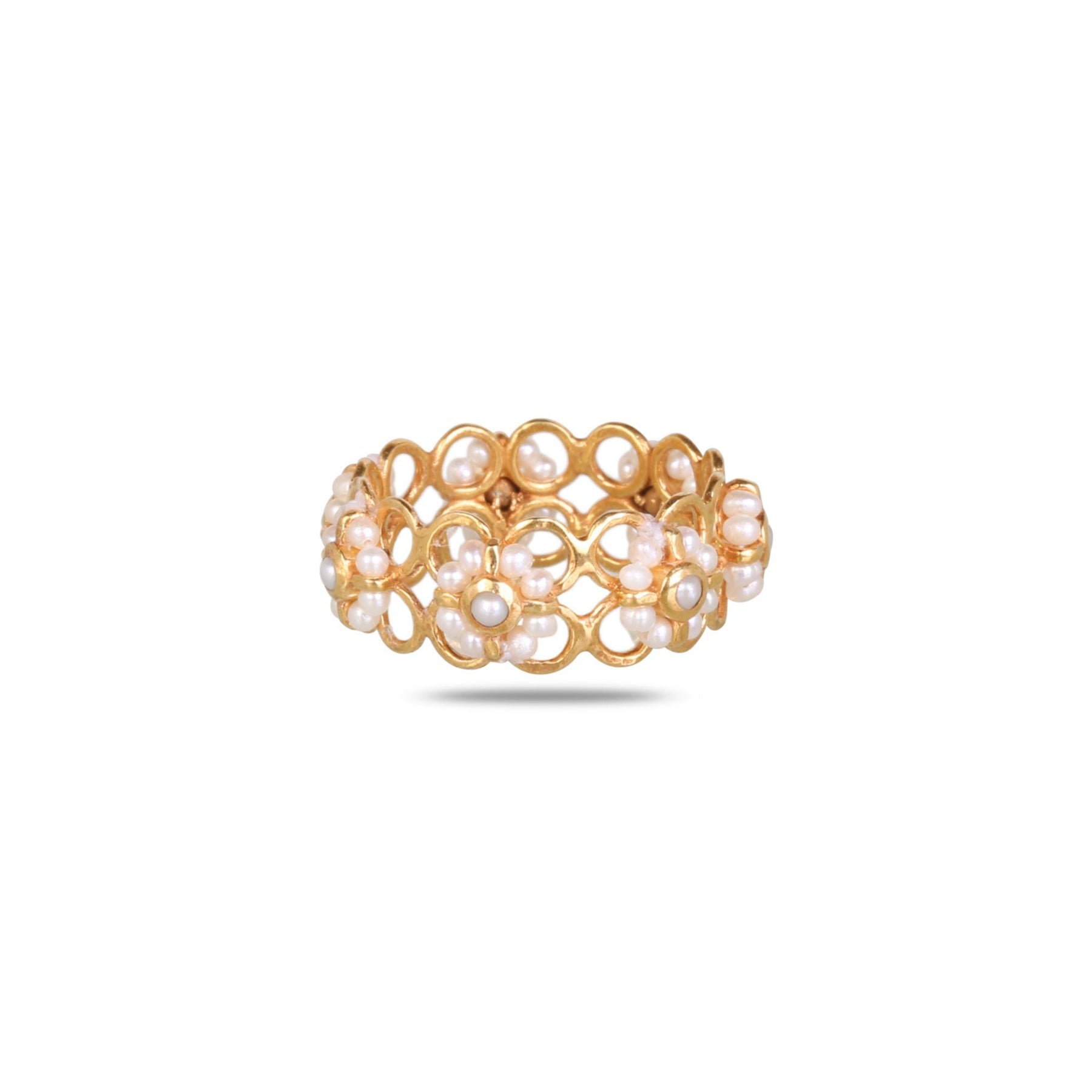 Niena 18K Gold Plated Silver 925 Pearls Ring