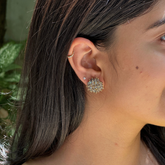 Laro Labradorite 18k Gold Plated Silver 925 Earrings