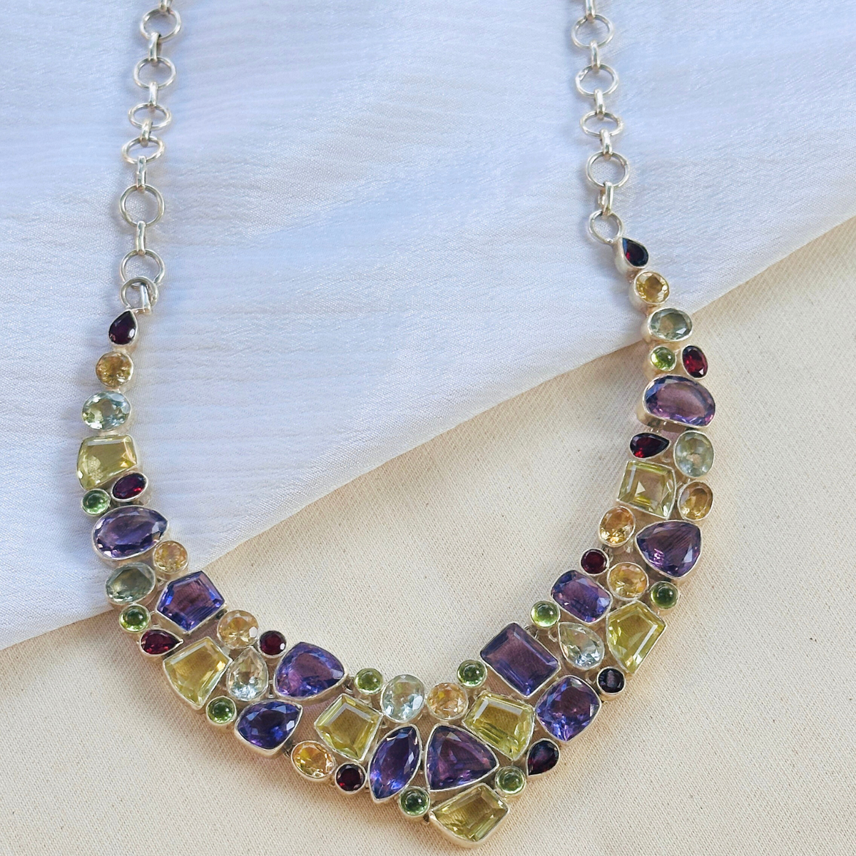 Sora Multistone Silver 925 Necklace