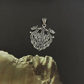 Viking Dragon  Silver 925 Men's Pendant