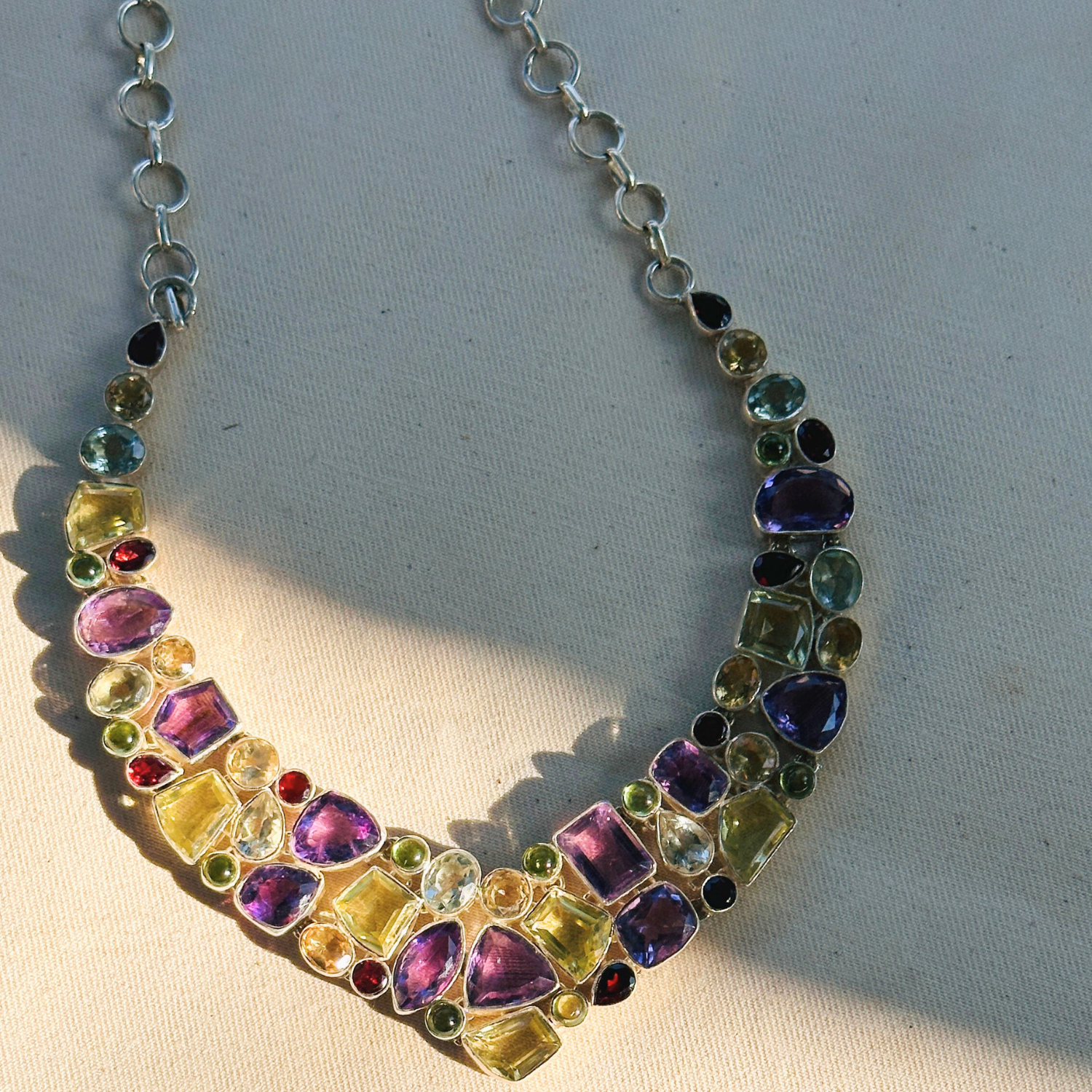 Sora Multistone Silver 925 Necklace