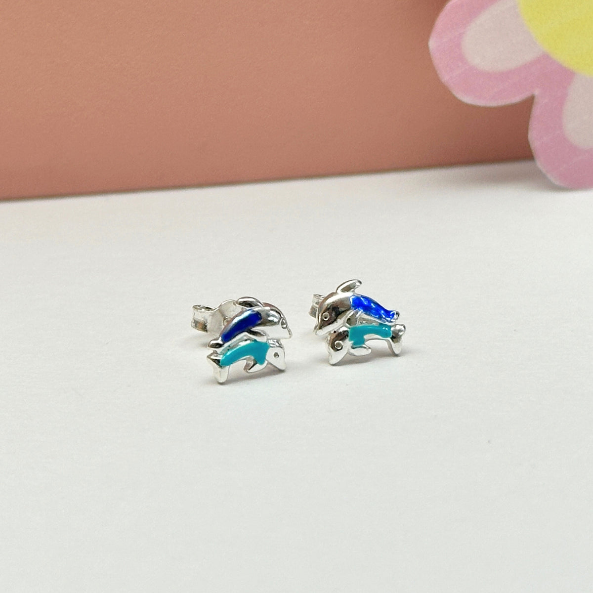 Baby Dolphin Silver 925 Kids Studs