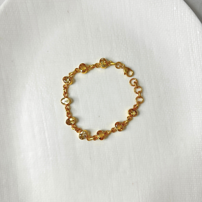 Ren Citrine 18k Gold Plated Bracelet