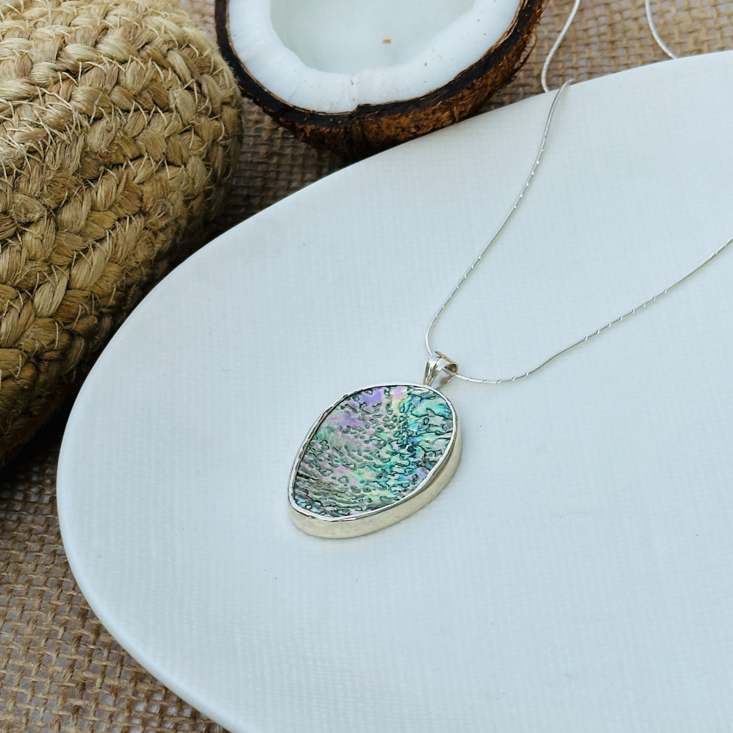 Mary Abalone Silver 925 Pendant