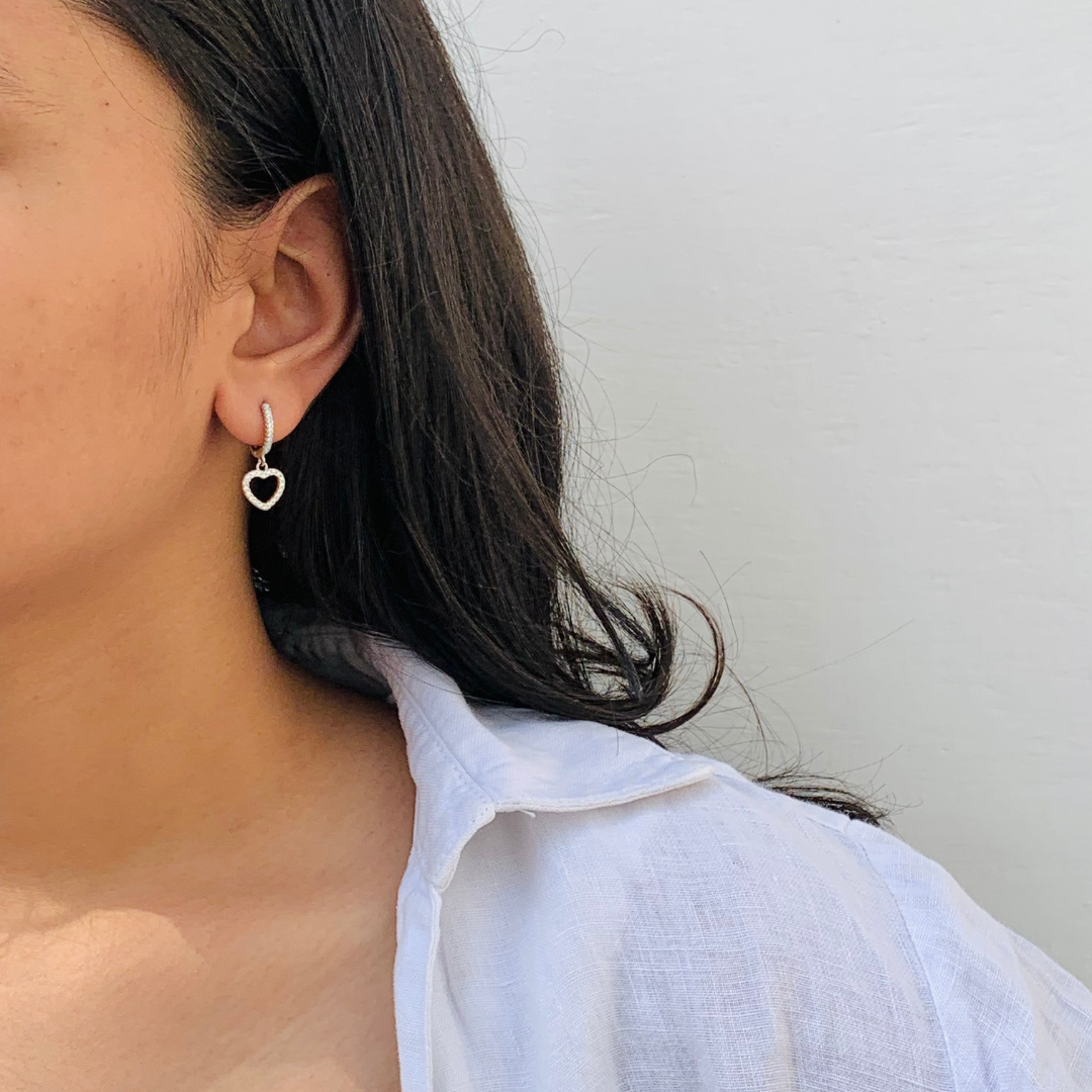 Glamour Silver Hoop Earings