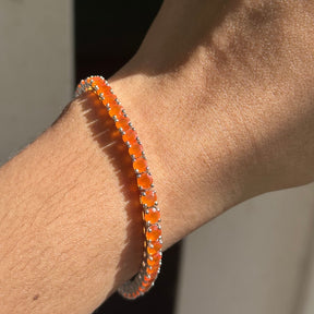 Preth Carnelian 925 Silver Bracelet