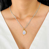 Kyra Colorstone 18K Gold Plated Silver 925 Necklace