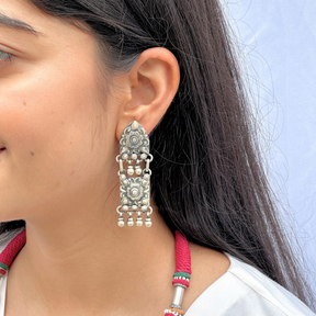 Zari Traditional Silver 925 Earrings