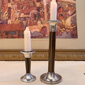 Iro Tiger Eye Silver 925 Candle Stand