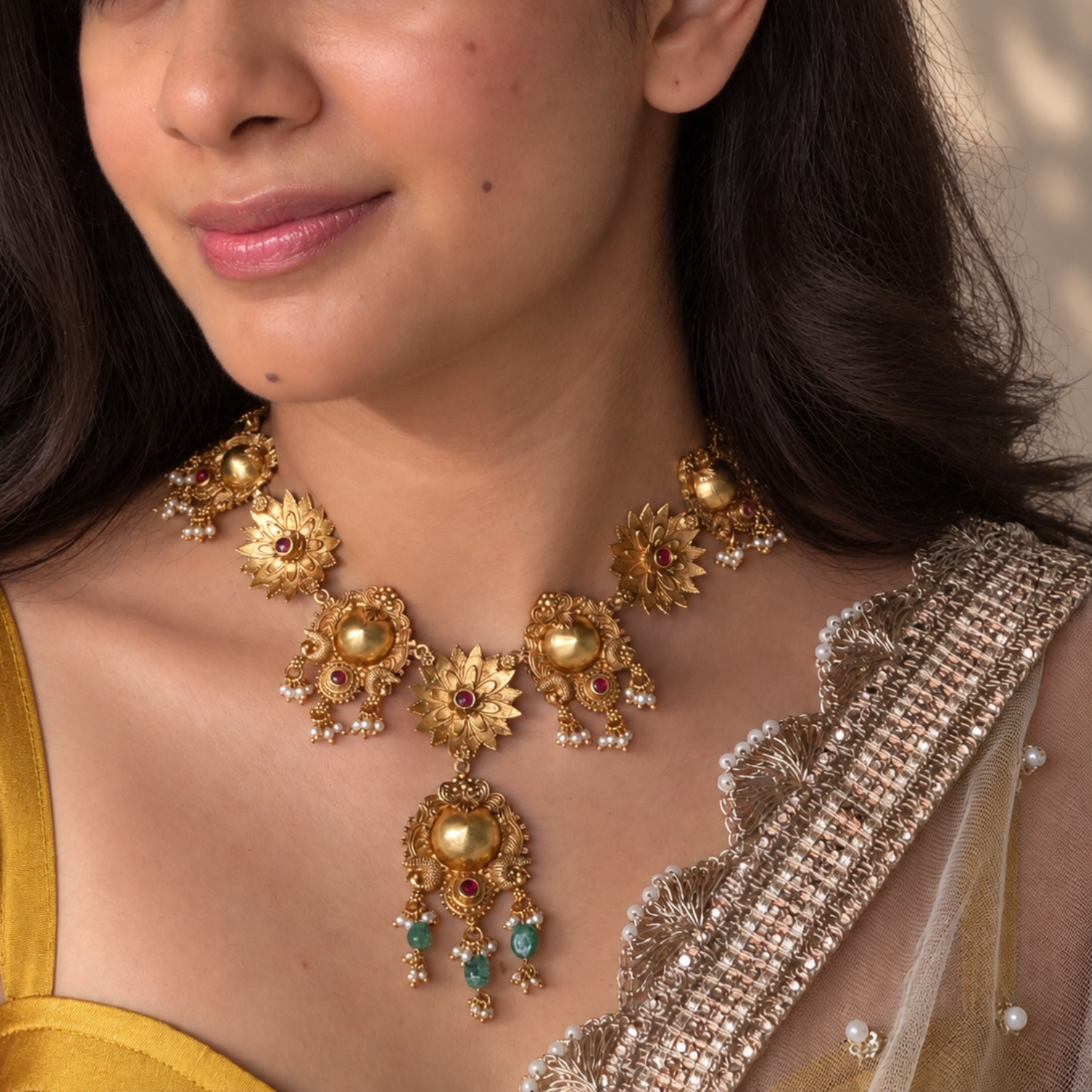 Svarnika Gold Plated Silver 925 Necklace