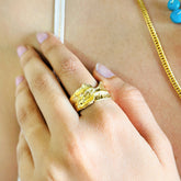 Vesper Gold Plated Silver 925 Ring
