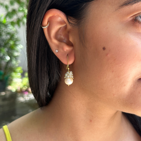 Yul Pearl 18k Gold Plated Silver 925 Earrings