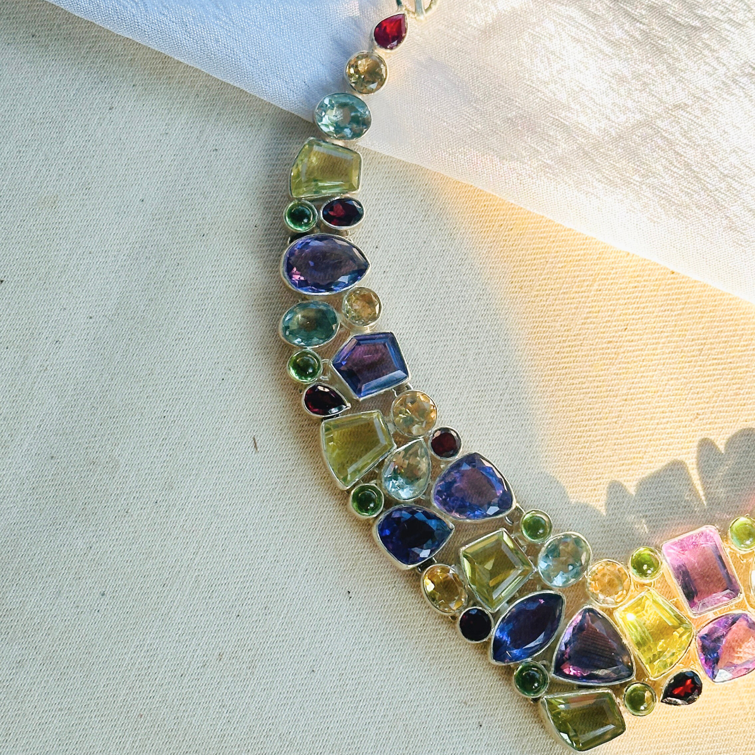 Sora Multistone Silver 925 Necklace