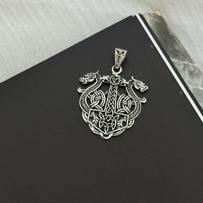 Viking Dragon  Silver 925 Men's Pendant