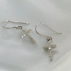Glitzy Diamond Silver 925 Earrings