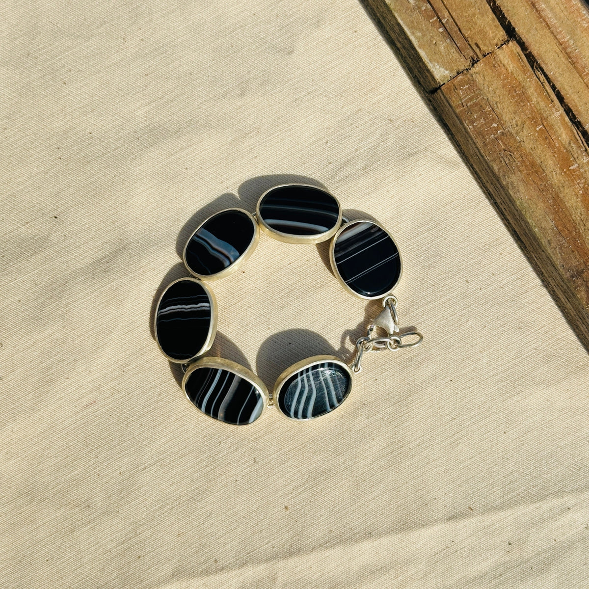 Cali Black Onyx Link Bracelet