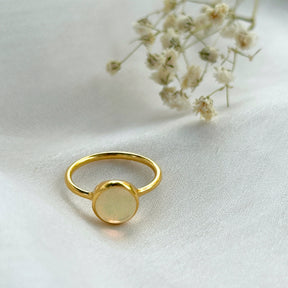 Moonlight Opal Gold Plated Silver 925 Stack