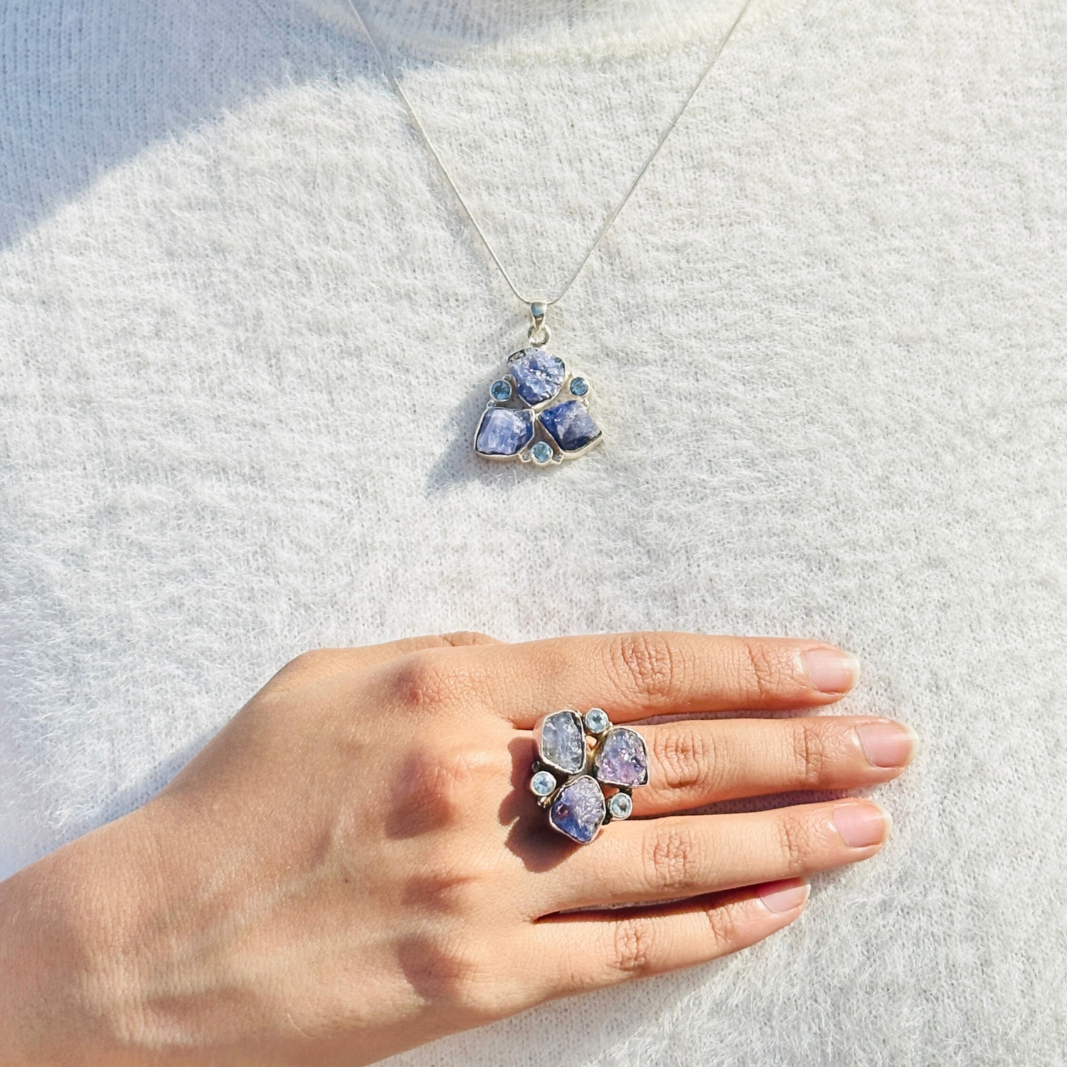 Fira Color Stone Silver 925 Ring