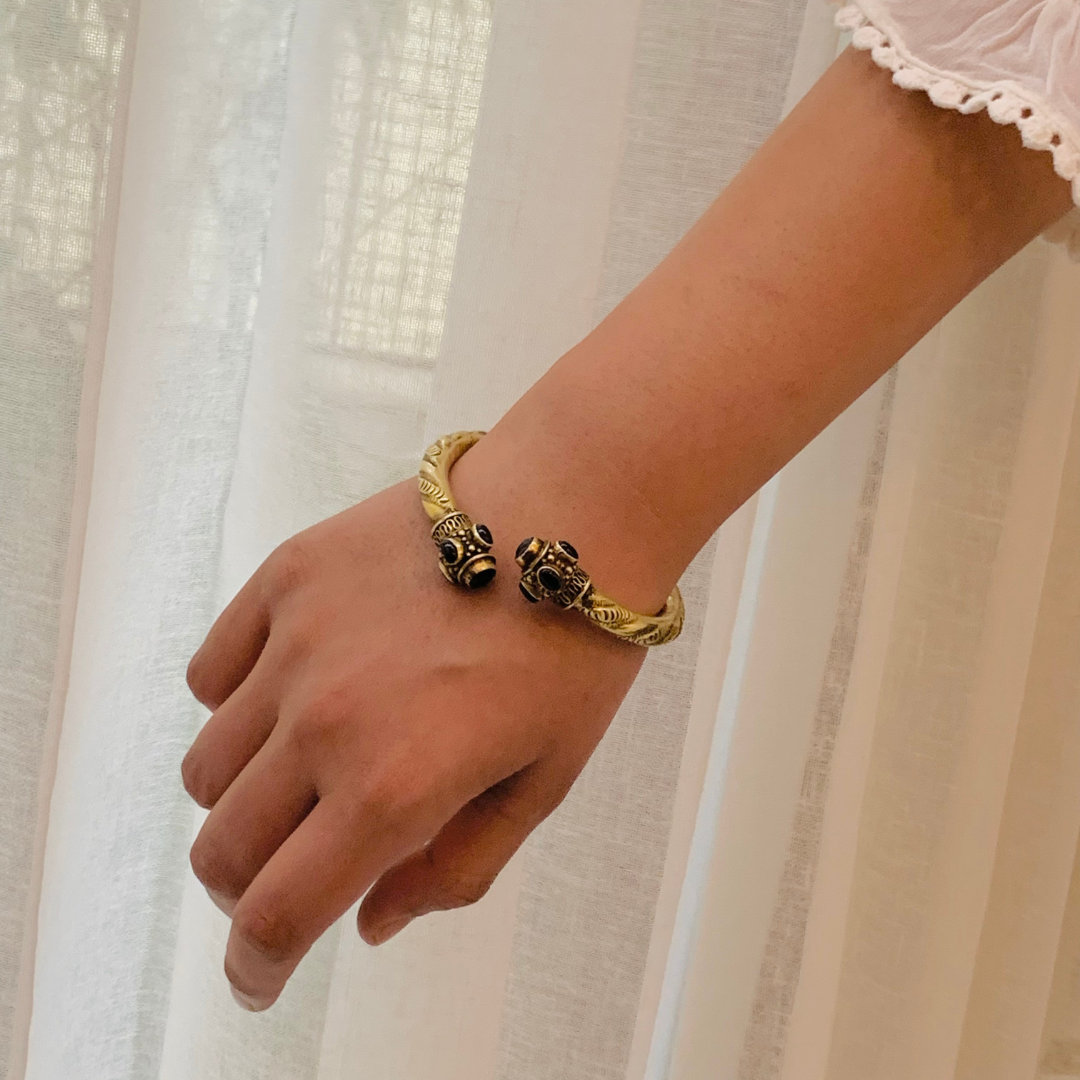 Divyam Gold Plated Silver Bangle