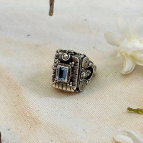 Tala Gemstone Openable Silver 925 Ring