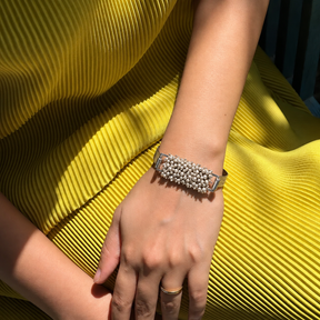 Seol Gemstone 925 Silver Cuffs Bangle