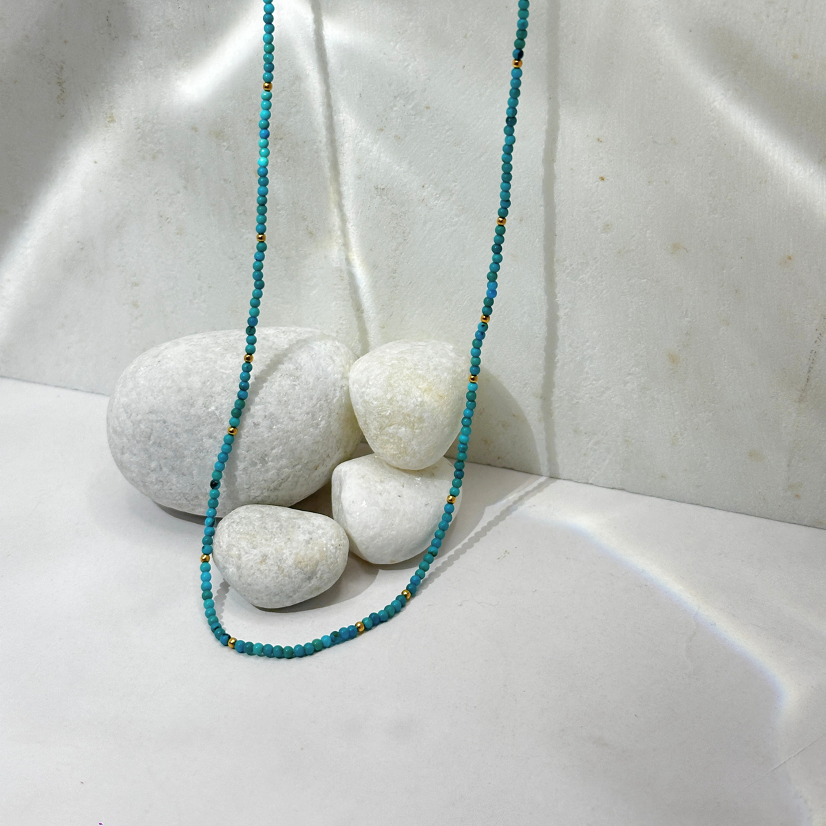 Heu Turquoise 18k Gold Plated Silver 925 Necklace