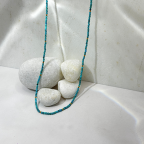 Heu Turquoise 18k Gold Plated Silver 925 Necklace