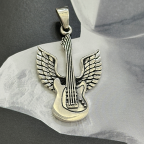Guitar Silver 925 Men's Pendant