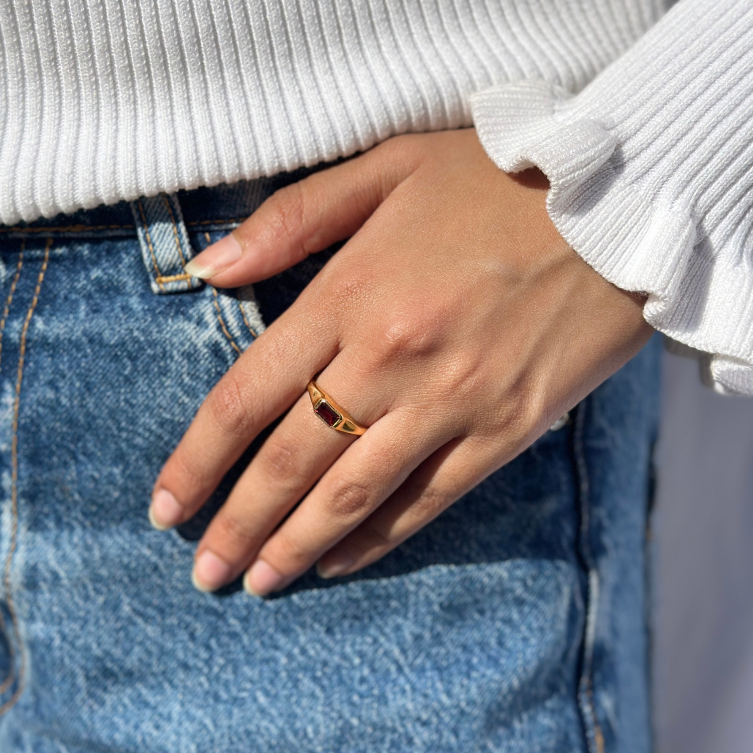 Rosyn 18k Gold Plated Silver 925 Ring