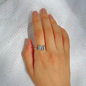 Twee Peridot, Garnet, Blue Topaz & Aquamarine Gemstone Silver 925 Ring