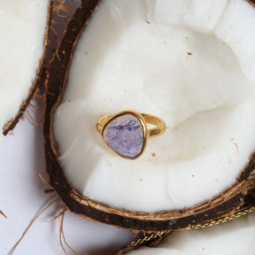 Meadow Tanzanite Gold Plated Silver 925 Ring