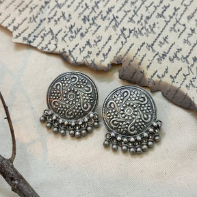 Charita Traditional Silver 925 Earrings
