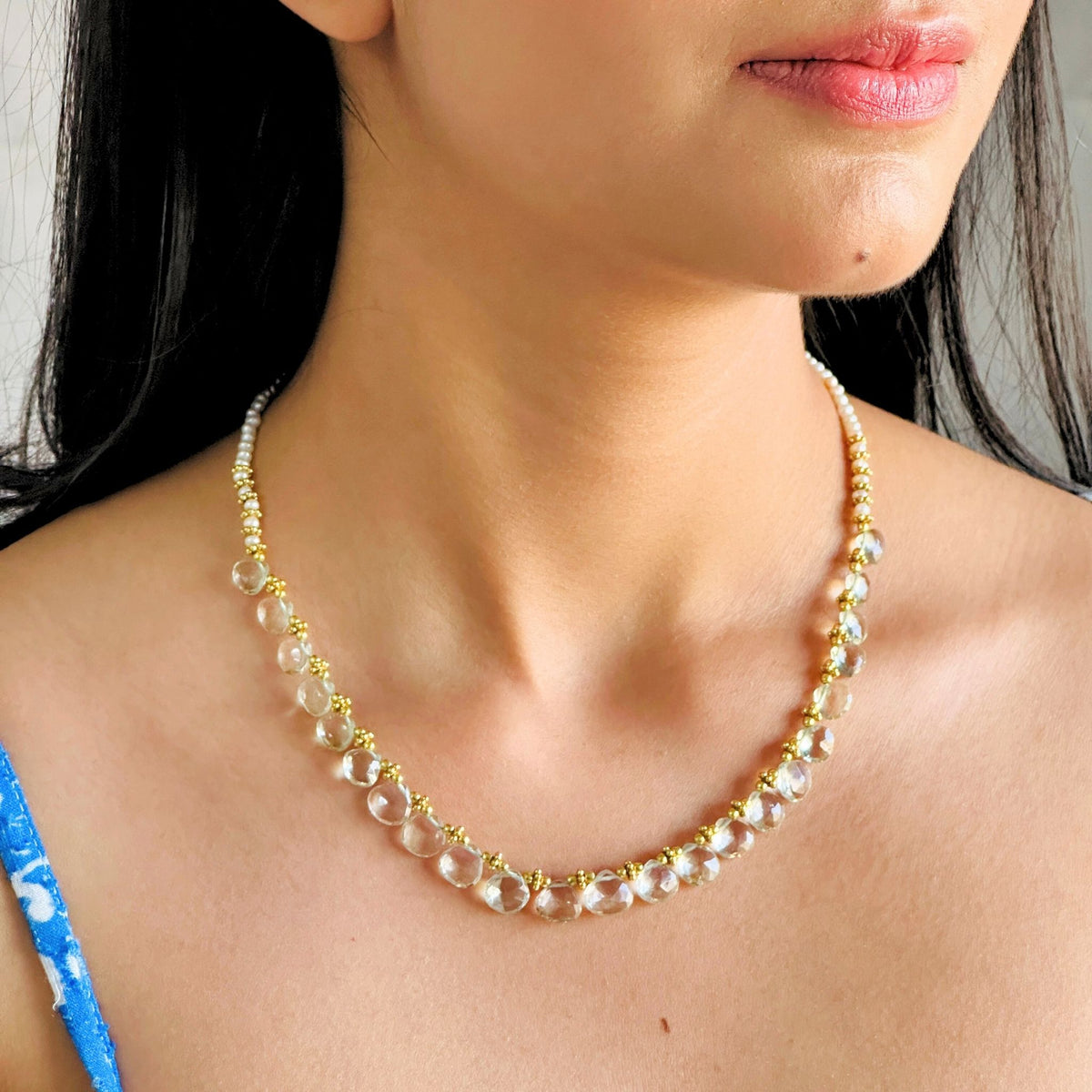 Slea Colorstone 18K Gold Plated Silver 925 Necklace
