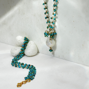 Hirae Pearl 18 K Gold Plated Silver 925 Necklace