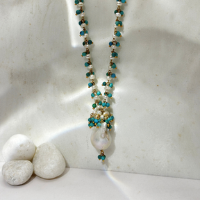 Hirae Pearl 18 K Gold Plated Silver 925 Necklace