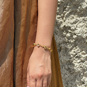 Ren Citrine 18k Gold Plated Bracelet