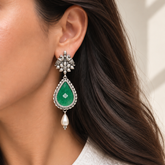Yara Silver 925 Handpainted Earrings
