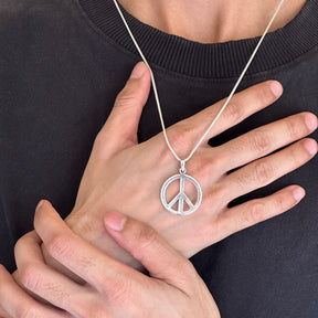 Peace Silver 925 Men's Pendant