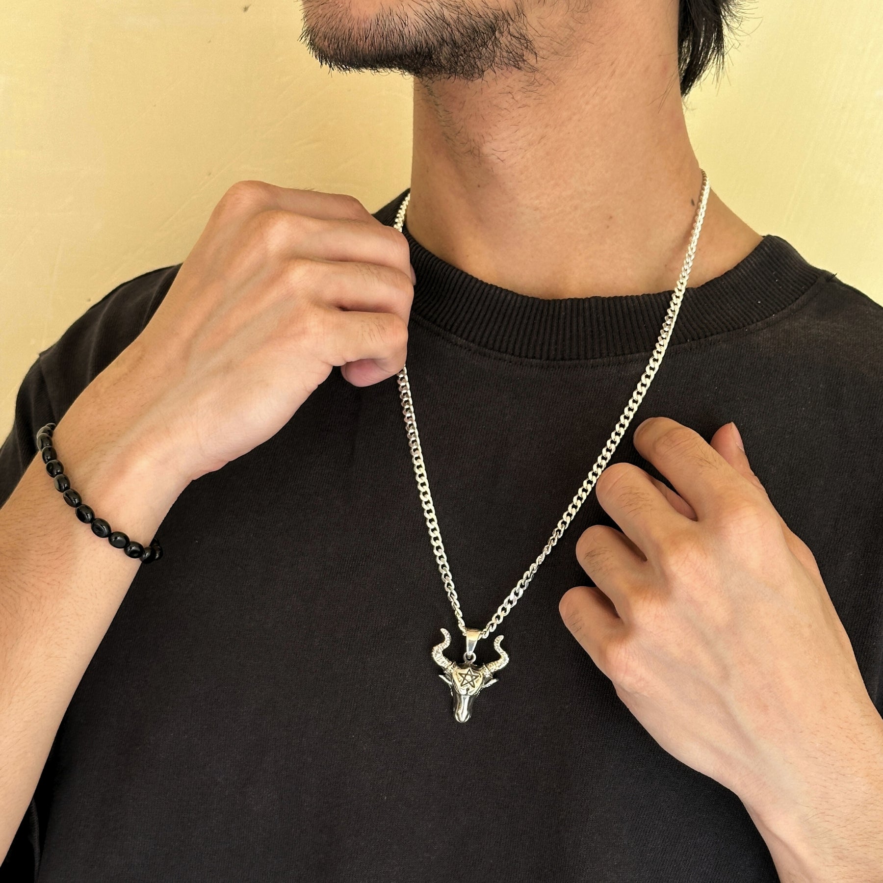Goat Silver 925 Men's Pendant