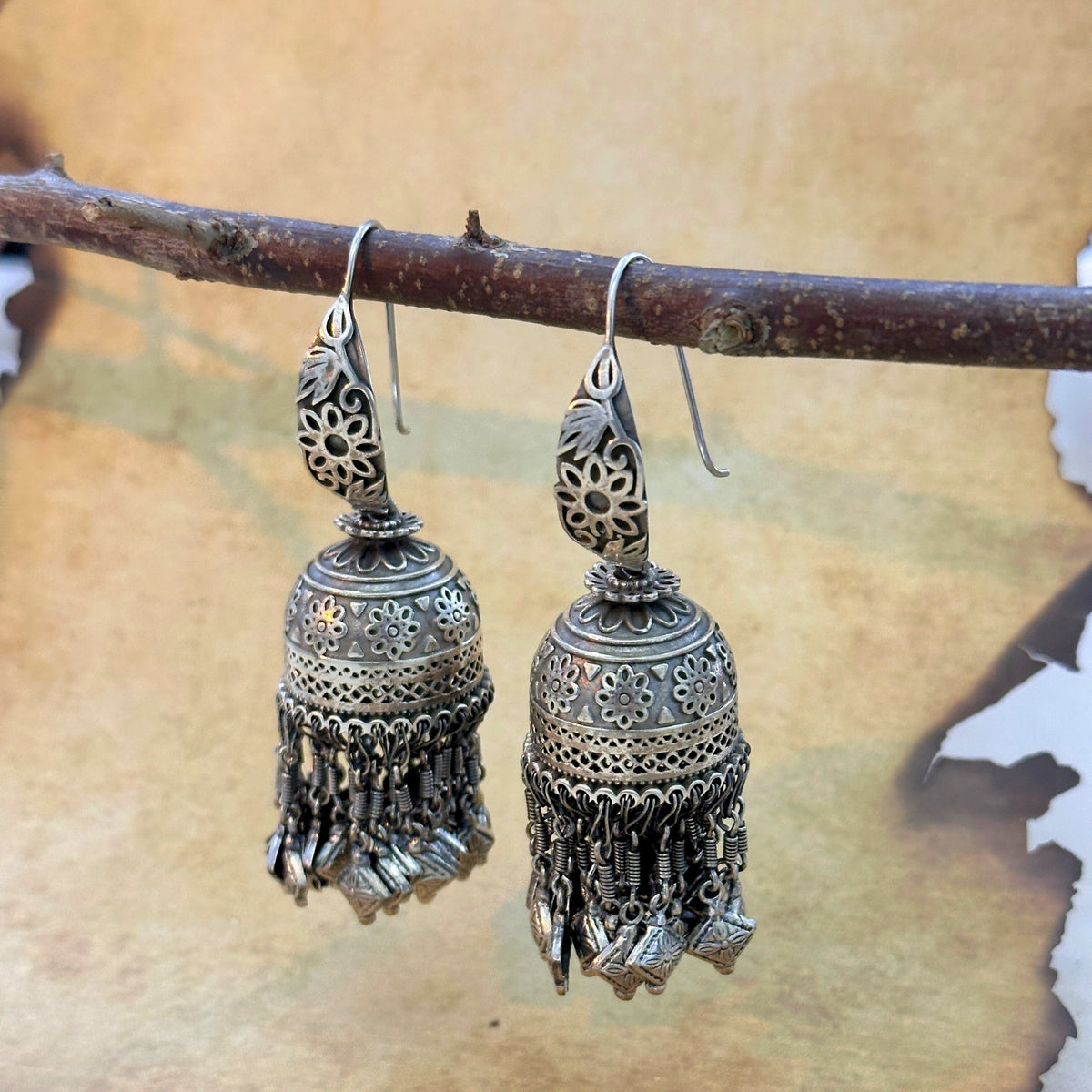 Dariya Traditional Silver 925 Earrings