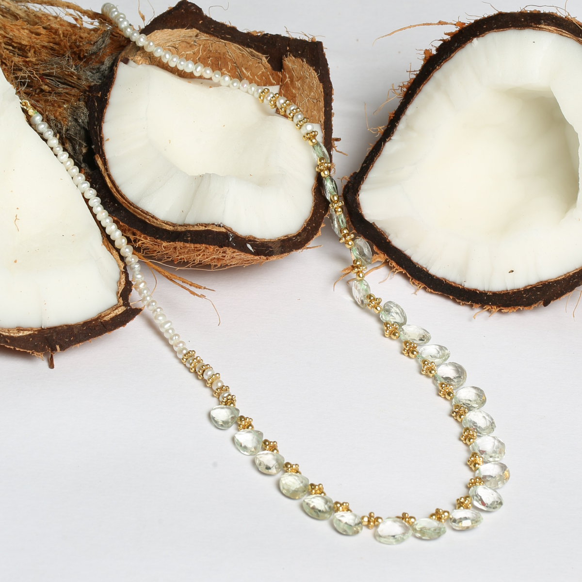 Cyril Aquamarine 18K Gold Plated Silver 925 Necklace