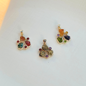 Alea Multi Stone Silver 925 Pendant