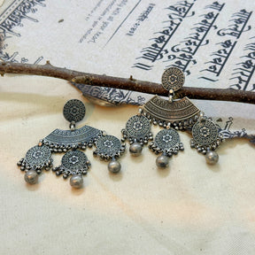 Saanvi Traditional Silver 925 Earrings