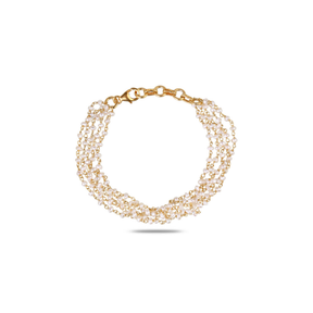 Kridha 18K Gold Plated Silver 925 Pearl Bracelet