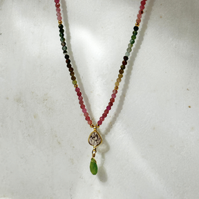 Leu Tourmaline 18k Gold Plated Silver 925 Necklace